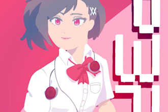 draw cute cartoon and anime
