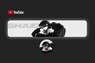 create you a perfect youtube banner or channel art
