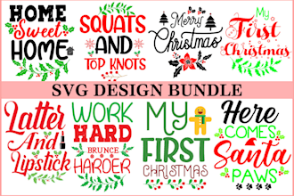 create high quality unique christmas svg designs for you