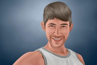do a digital oil painting portrait