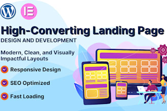 create wordpress landing page