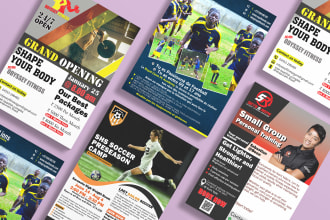 design any types of flyers, posters, and brochures