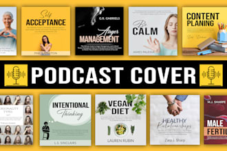design a professional podcast cover art