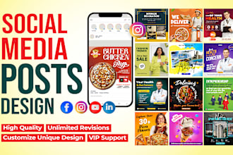 design social media post, cover and web banner within 24hrs