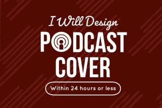 design podcast cover art and intro video animation
