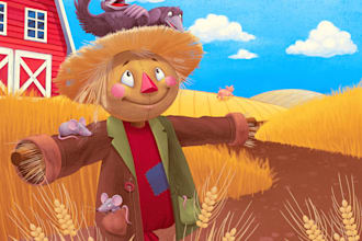 draw charming children book illustrations
