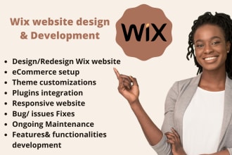 set up wix website, editor x customization, SEO, redesign, audit and speed fix