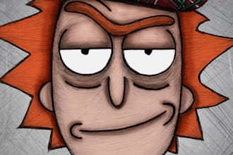 provide a rick and morty voiceover