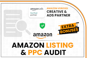 audit your amazon listings for SEO optimization and PPC to boost conversions