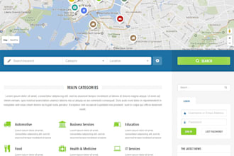 create directory  listing business wordpress website business