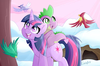 draw my little pony characters for you