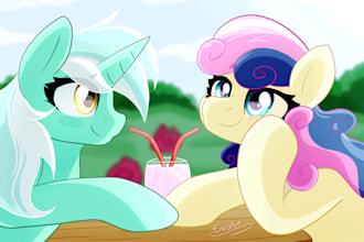 draw my little pony characters for you