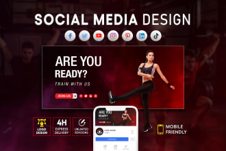 design attractive facebook cover or any social media banner