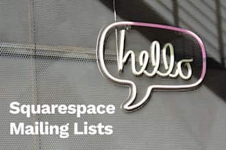 set up squarespace mailing lists and create email templates