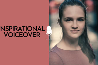 record an inspirational, motivational voice over