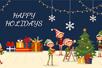 create for you a cute vector illustration in a flat style