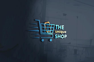 do minimalist shopify store logo design for you