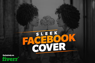 do sleek and unique facebook cover