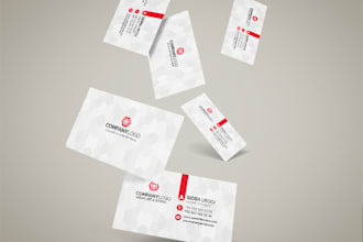 design a professional business card, thank you card and stationery items