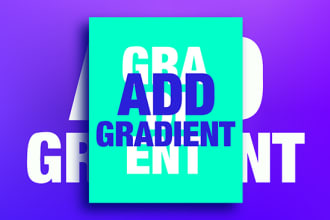 add a custom gradient on your logo