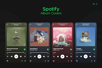 design spotify albums, podcasts, and book covers
