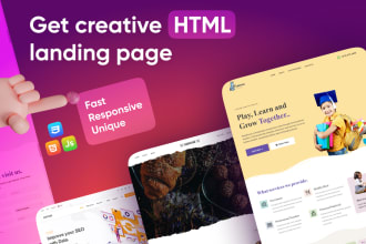 develop your website with html, css and js