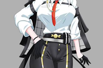 draw anime, fan art, original character in anime style