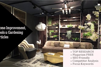 write best home improvement, gardening, and tools article