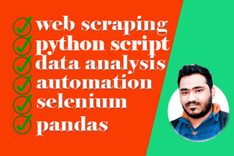 do python scripting, web automation or python data scraping