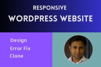 create, design, and fix responsive wordpress website