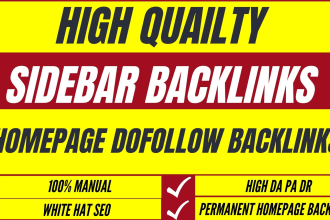 build blogroll sidebar permanent homepage dofollow backlinks