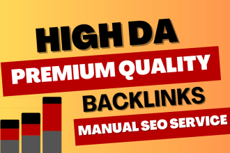 build  40 powerful high da SEO backlinks,white hat service