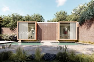 produce exterior, interior render, rendering, house projects