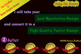 trace, vectorize, redraw two graphics