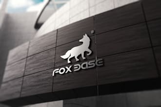 replicate your logo in 3d realistic metal