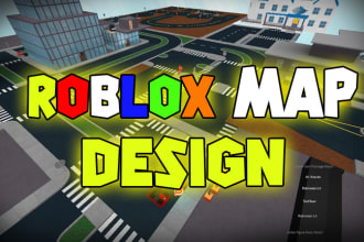 design 2d, 3d and minimal roblox map for you