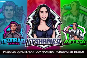 do mascot, gaming, avatar, and twitch logo with banner
