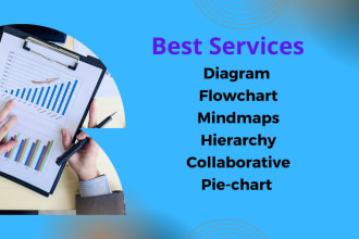create a professional mind map,flow chart and info graphic