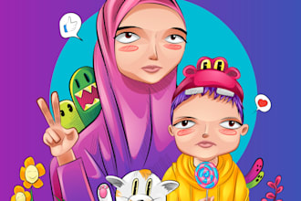 draw you into cartoon potrait unique style caricature
