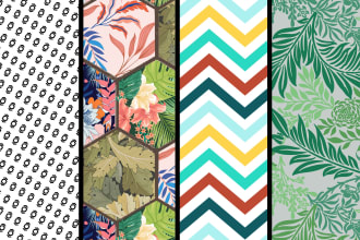design seamless patterns for bed sheet or cushions