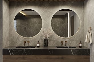 design 3d bathroom and render