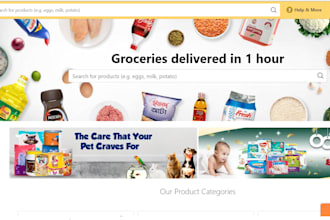 provide ecommerce website in codeigniter