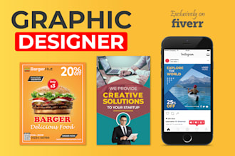 be a creative graphic designer create flyer, postcard, etc