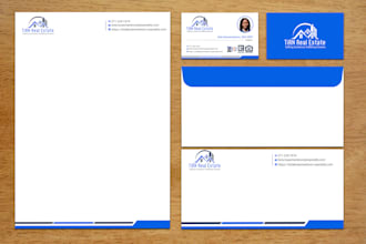 design business card, letterhead, envelope and stationary