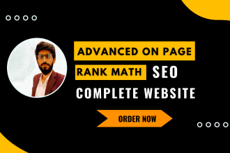 do advanced rank math on page seo for wordpress website