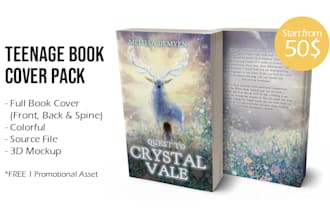illustrate and design a cover for young adult teen book