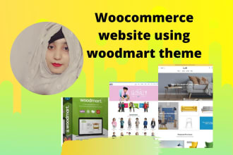 create  woocommerce website using woodmart theme, visual composer