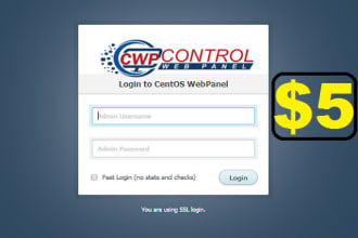 install cwp centos webserver cwp server at any vps server