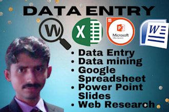 do web research, ms office and lead generation