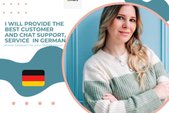 provide best customer and chat support, service in german